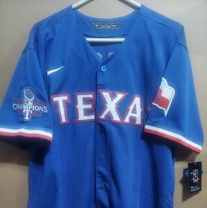 Corey Seager Texas Rangers Royal Blue Stitched Jersey. NWT and Ships Same Day